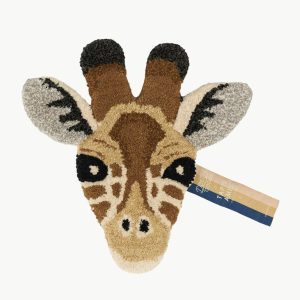 Girafhoved tæppe i uld – Doing Goods
