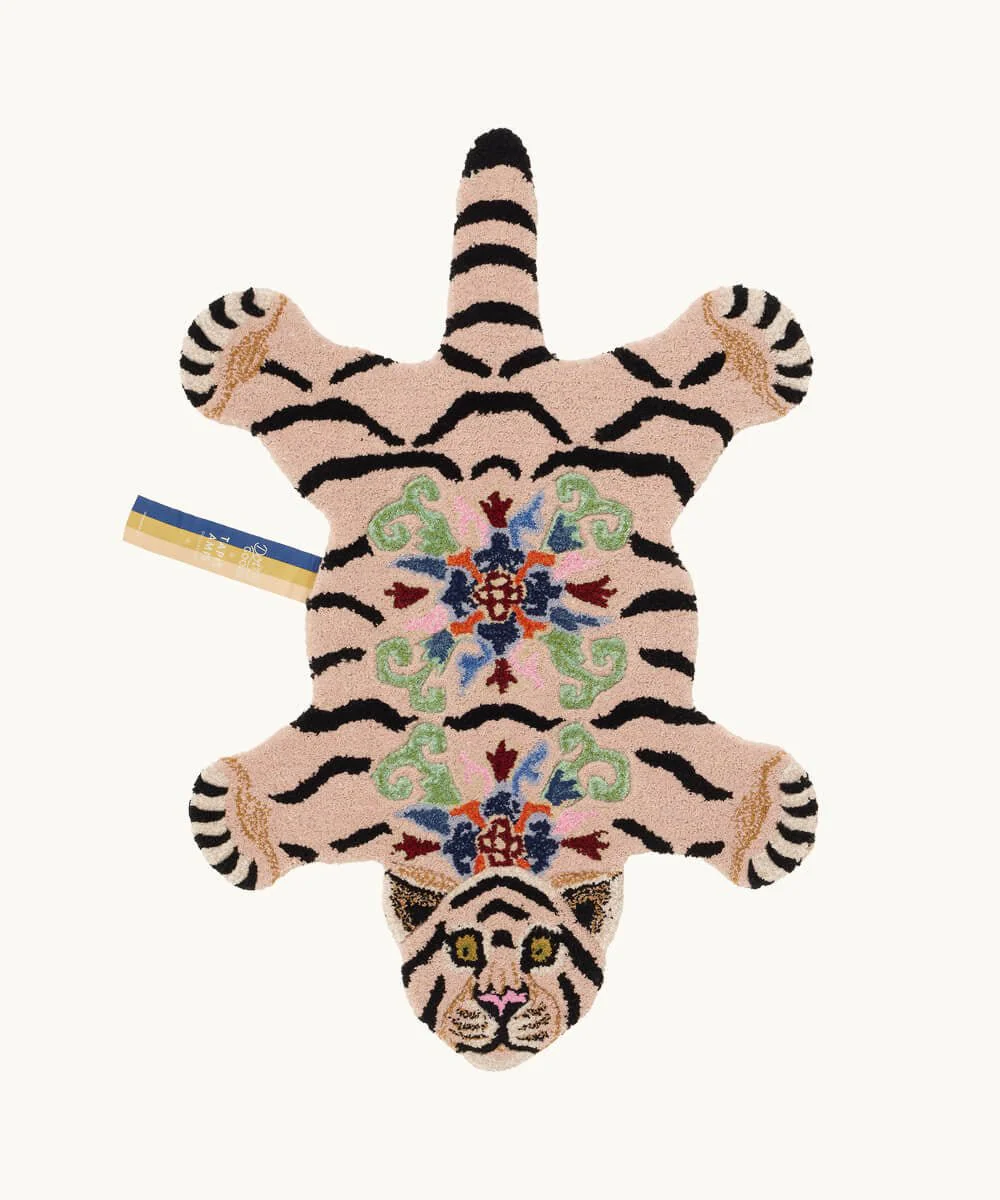 Majestætisk tiger tæppe i uld – Doing Goods - Billede 2