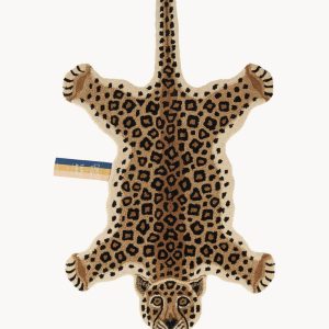 Leopard tæppe i uld – Doing Goods